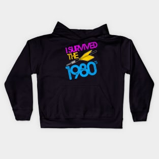 I Survived the 80s / Jarts Missile Game Kids Hoodie